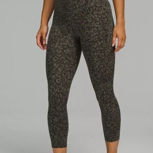 Lululemon Athletica Olive Patterned Leggings